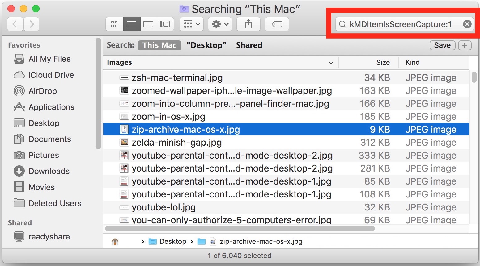 how i can search for files changed on a certain day on a mac